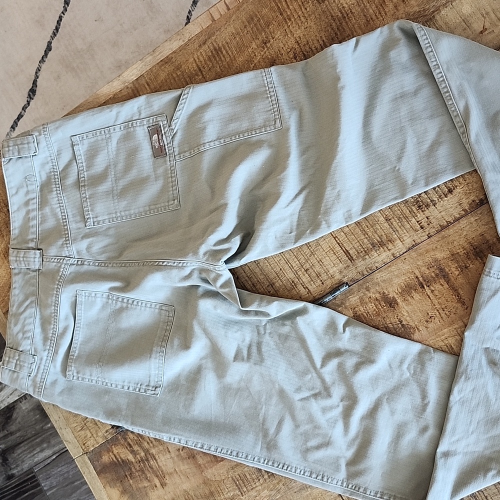 The North Face Women's Neutral Taupe Straight Leg Carpenter Canvas Pants Size 8 - Picture 6 of 12